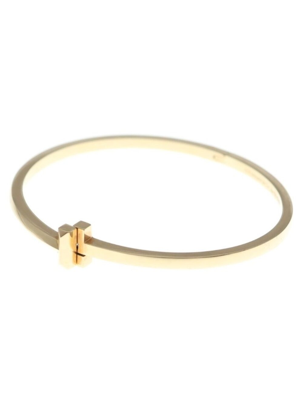 Tiffany & Co T One Narrow Bracelet Bangle Pink Gold